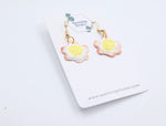 Load image into Gallery viewer, Sunny Side Up Dangle Earrings – Unique & Cute