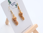 Load image into Gallery viewer, Challah Bread Dangle Earrings