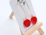 Load image into Gallery viewer, Hoop Floral Stud Earrings – Delicate & Feminine Design
