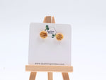Load image into Gallery viewer, Bread Stud Earrings – Cute & Quirky Food-Inspired Design