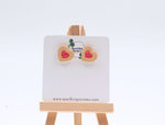 Load image into Gallery viewer, Sweet Heart Jam Biscuit Stud Earrings – Playful & Charming