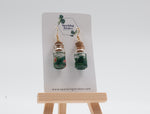 Load image into Gallery viewer, Olive Pickle Jar Dangle Earrings