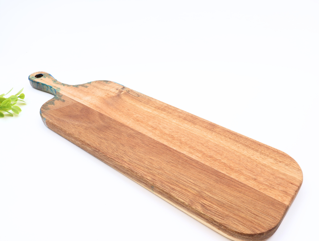 Acacia Wood Resin Serving Board (Handmade in NZ)