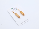 Load image into Gallery viewer, Baguette Bread Dangle Earrings
