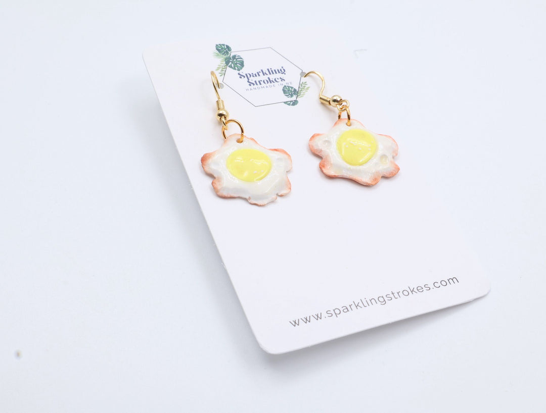 Sunny Side Up Dangle Earrings – Unique & Cute