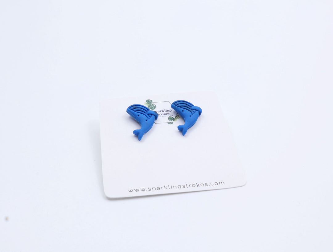 Dolphin-Shaped Stainless Steel Stud Earrings – Cute & Durable