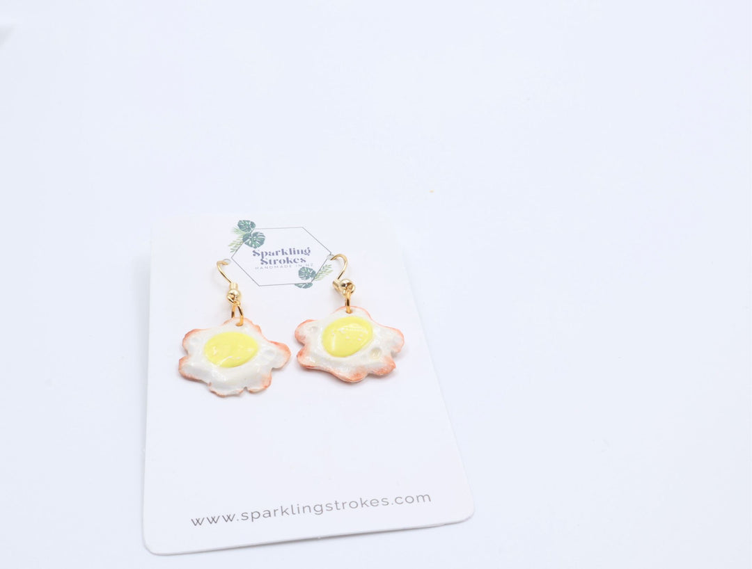 Sunny Side Up Dangle Earrings – Unique & Cute