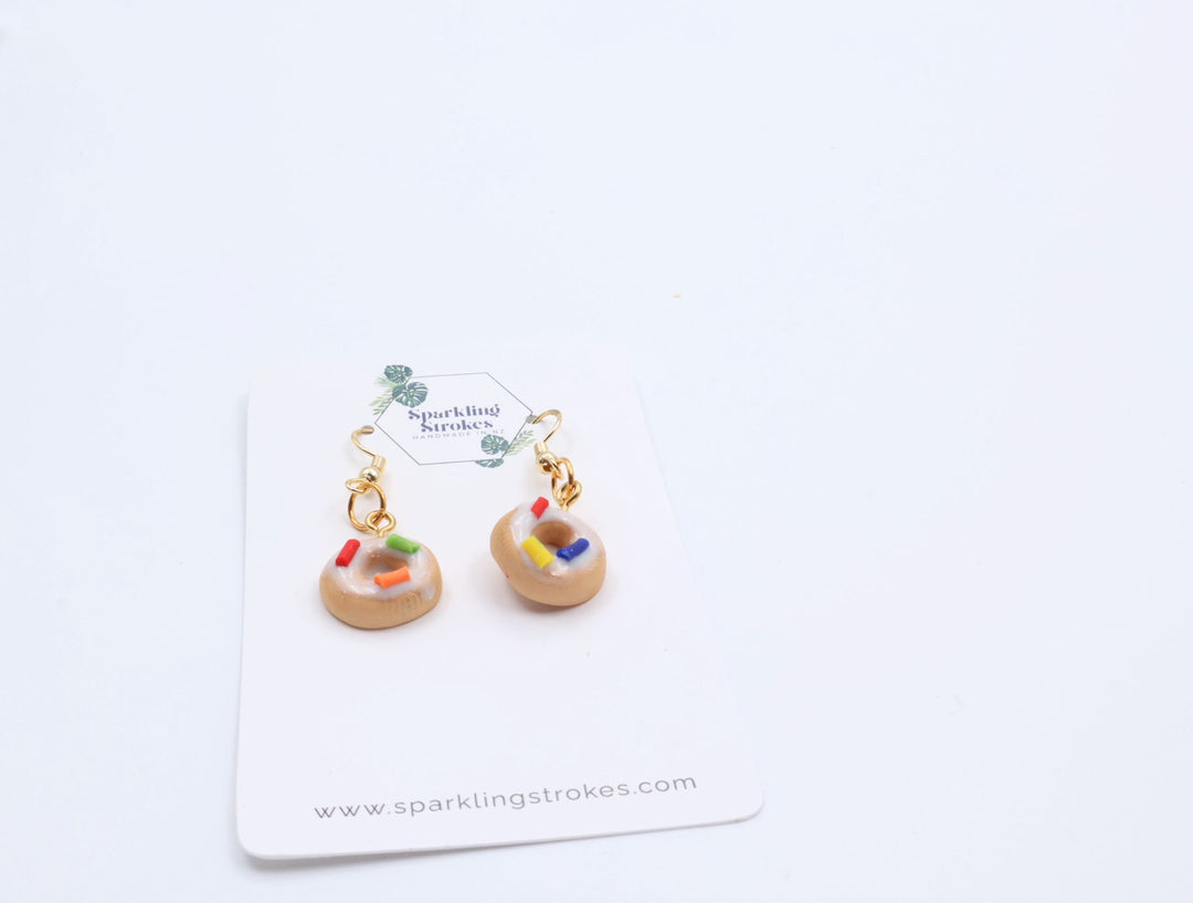 Donut Dangle Earrings – Cute & Playful Treat-Inspired Design