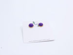 Load image into Gallery viewer, Classic Purple Stud Earrings – Everyday Wear
