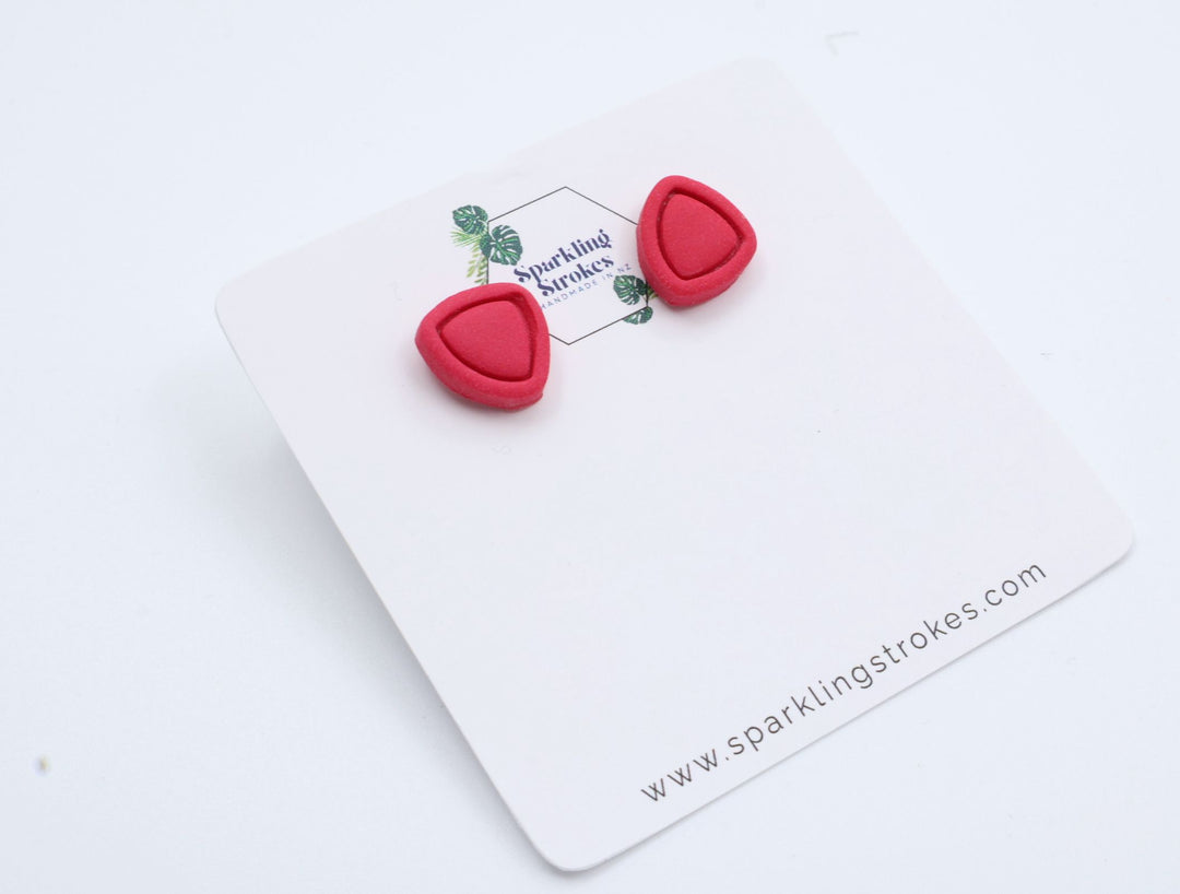 Triangle-Shaped Stud Earrings – Minimalist Geometric Design