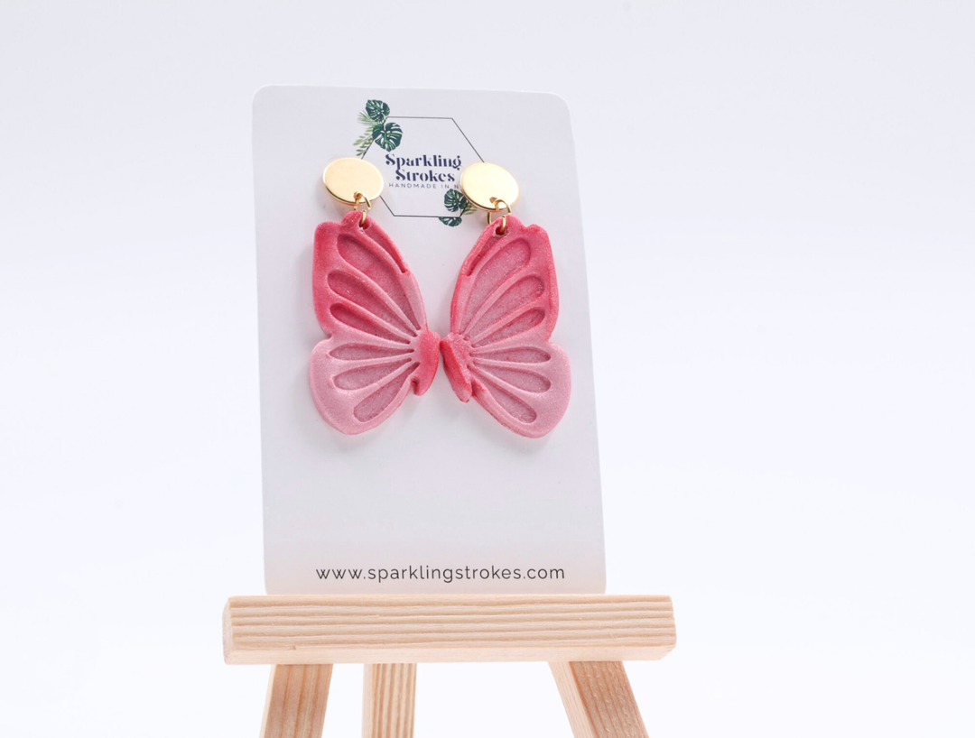 Butterfly Clay Dangles