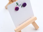 Load image into Gallery viewer, Purple Stud Earrings – Simple &amp; Elegant Everyday Style
