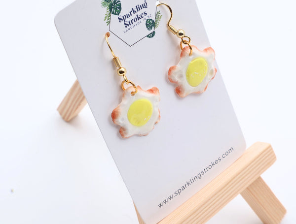 Sunny Side Up Dangle Earrings – Unique & Cute