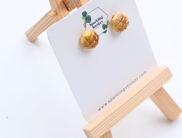 Bread Stud Earrings – Cute & Quirky Food-Inspired Design