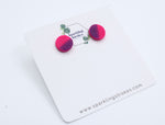 Load image into Gallery viewer, Pink &amp; Purple Patterned Stud Earrings – Colorful &amp; Fun
