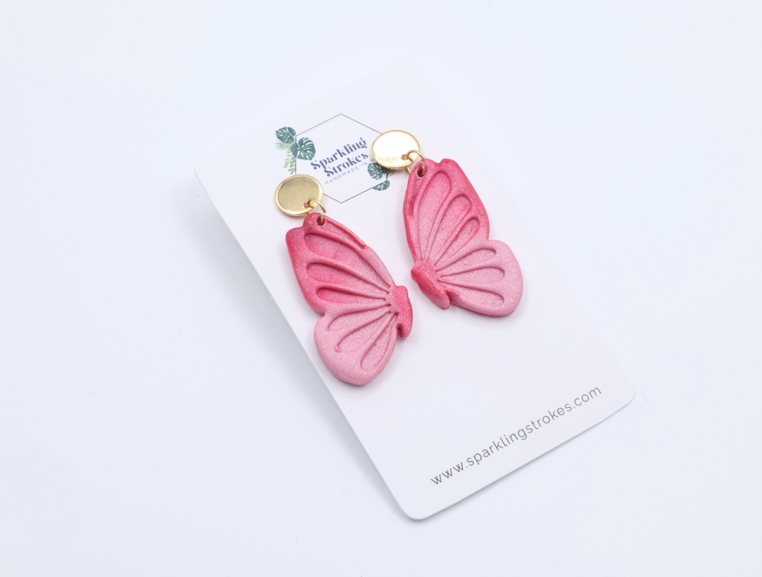 Butterfly Clay Dangles