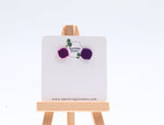 Load image into Gallery viewer, Purple Stud Earrings – Simple &amp; Elegant Everyday Style
