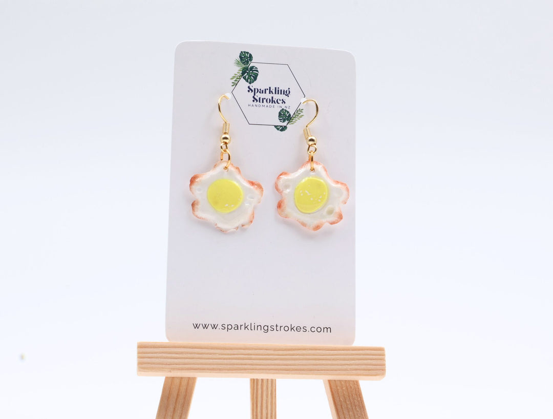 Sunny Side Up Dangle Earrings – Unique & Cute