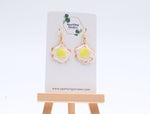 Load image into Gallery viewer, Sunny Side Up Dangle Earrings – Unique &amp; Cute
