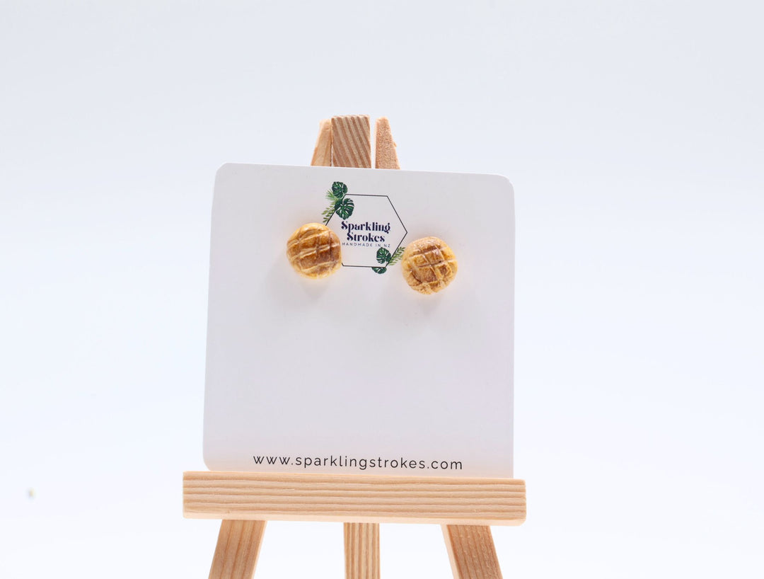 Bread Stud Earrings – Cute & Quirky Food-Inspired Design