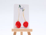 Load image into Gallery viewer, Hoop Floral Stud Earrings – Delicate &amp; Feminine Design

