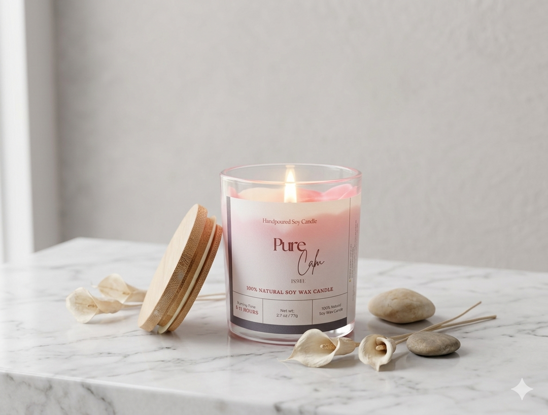 Pure Calm - Handmade Soy Candle (Jasmine)