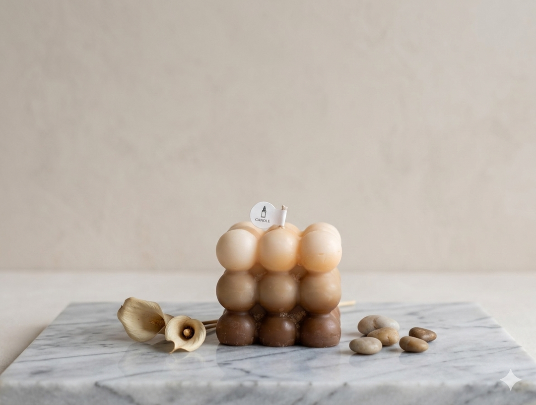 Bubble Sculpt Soy Candle