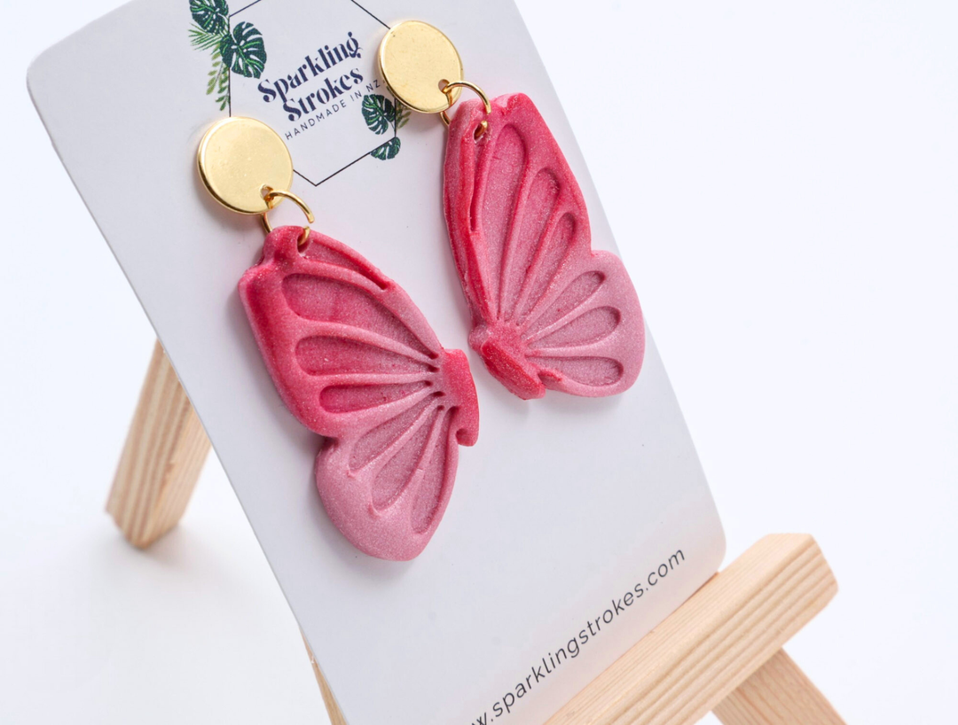 Butterfly Clay Dangles