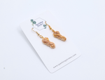 Load image into Gallery viewer, Challah Bread Dangle Earrings
